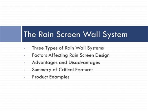 PPT - The Benefits and design of Rain Screen Wall Systems PowerPoint ...