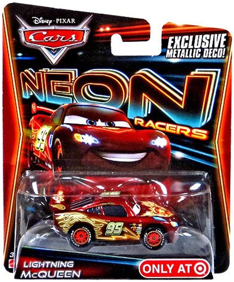 Disney Pixar Cars Neon Racers Lightning McQueen Exclusive 155 Diecast ...