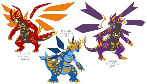 fakemon Legendary Dragons by Athena-Tivnan on DeviantArt