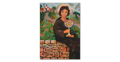 Saint Clare of Assisi Prayer Card | Zazzle