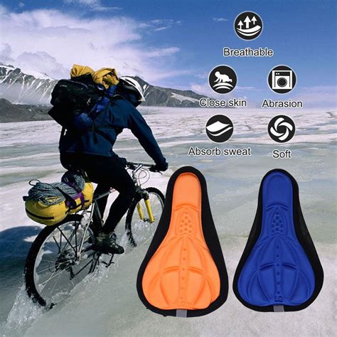 Bicycle D Gel Silicone Saddle Comfortable Breathable Anti Friction