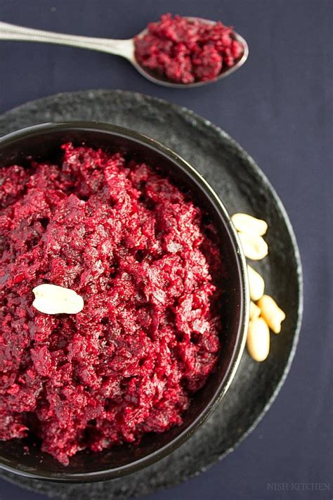 Beetroot Halwa | Indian Sweets - NISH KITCHEN