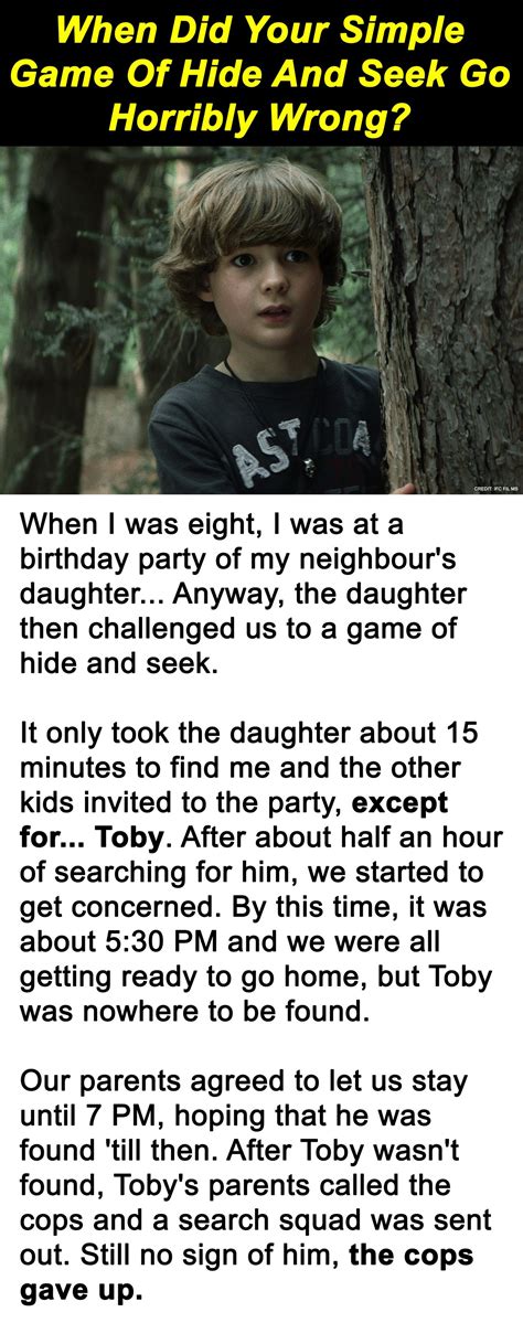 Ranker - People Tell Stories About Simple Games Of Hide And Seek That