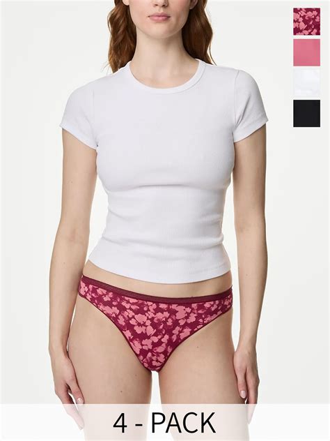 Buy Marks Spencer Pack Of Printed Low Rise Bikini Briefs Briefs For Women Myntra