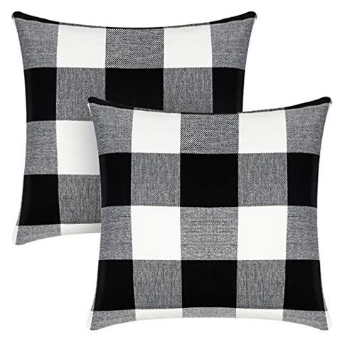 The Best Black and White Plaid Outdoor Pillows for a Stylish Look