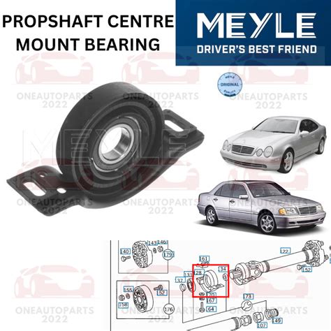 Meyle Germany Propshaft Centre Mount Bearing Mercedes Benz W C