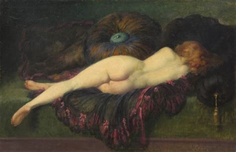 Reclining Nude Painting Albert Joseph Penot Oil Paintings