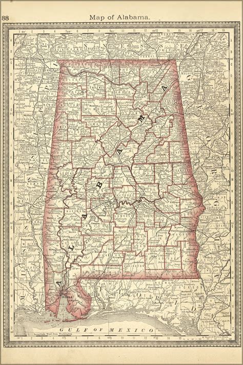 poster  sizes  map  alabama  etsy