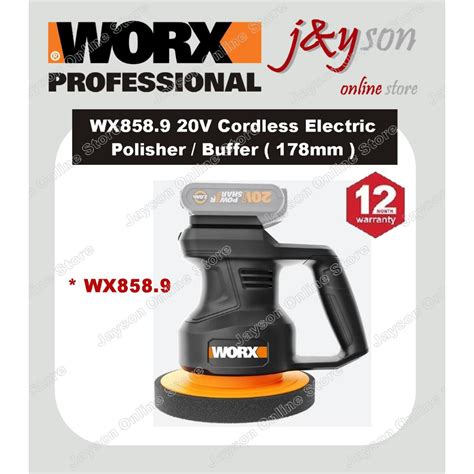 Worx WX858 9 20V Electric Car Polisher Machine Variable Speed Auto