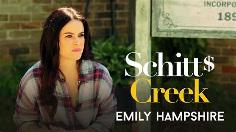 On set with Emily Hampshire - Schitt's Creek