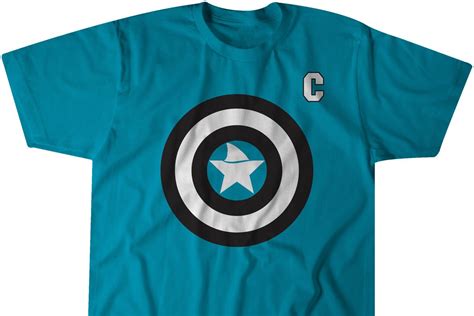 Joe Pavelski gets his shield with this Captain America shirt - Fear The Fin