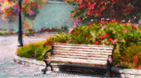 Park Bench Painting at PaintingValley.com | Explore collection of Park Bench Painting