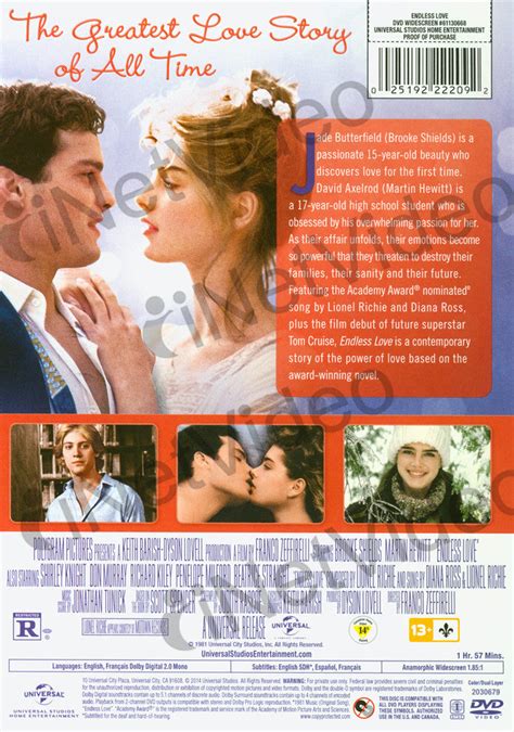 Endless Love (1981) on DVD Movie