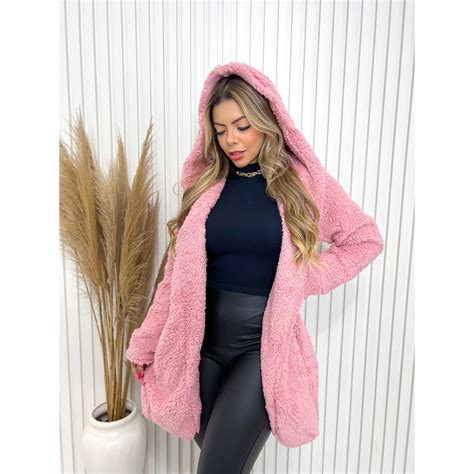 Casaco Forrada Grosso Pelinho Teddy Inverno Feminino 3RD SD149 Shopee