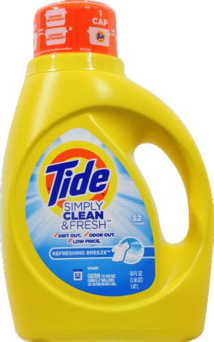 Tide Simply Clean Fresh Refreshing Breeze Liquid Laundry Detergent