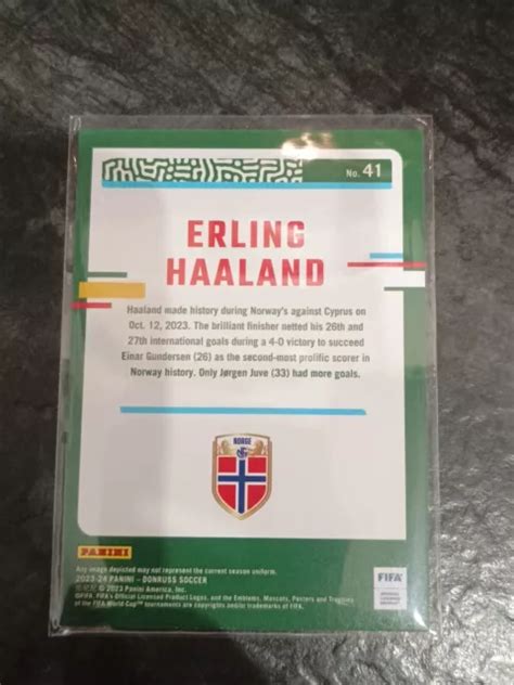 ERLING HAALAND 17 25 ROSE Réfraction 2024 PANINI DONRUSS MANCHESTER