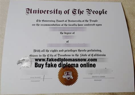 Fake University Of The People Diploma University Of The People Degree