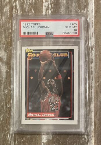 Topps Michael Jordan Point Club Chicago Bulls Hof Psa