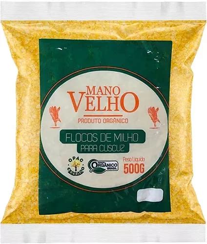 Flocos De Milho Orgânico Flocão Milho Cuscuz Mano Velho 500g MercadoLivre