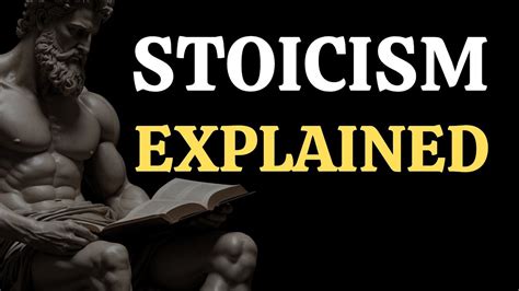 Stoicism Explained In Minutes Stoic Lessons Youtube