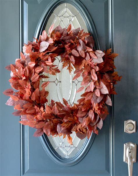 Semi Diy Burgundy Fall Wreath Centsational Style