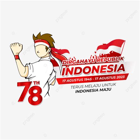 Greeting Card Of Hut Ri 78 Indonesian Independence Day 17 August 2023 With Heroes Independence