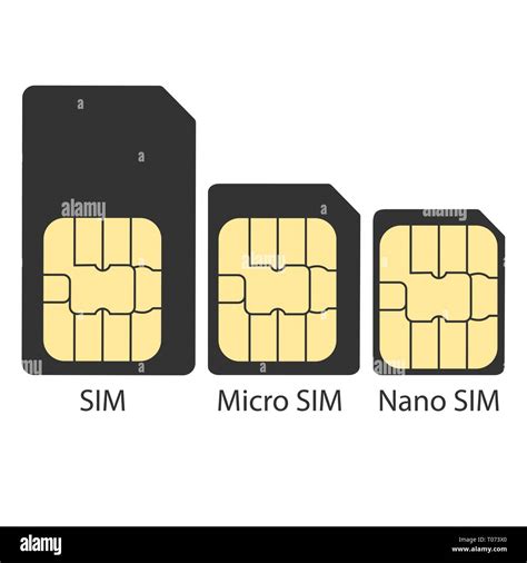 Different types of SIM card. Vector illustration, flat design Stock Vector Image & Art - Alamy