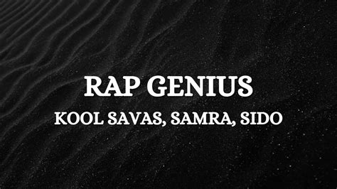 Kool Savas Rap Genius Feat Sido Samra Lyrics YouTube