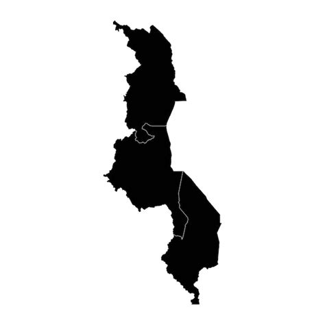 Premium Vector Malawi Map With Administrative Divisions Vector