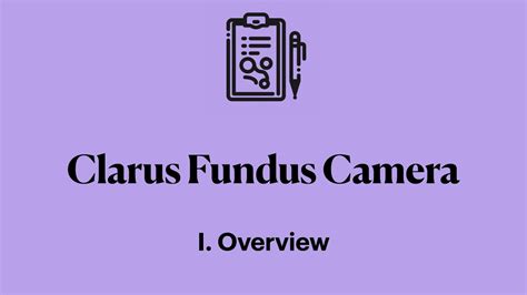 Clarus Fundus Camera I Overview Youtube