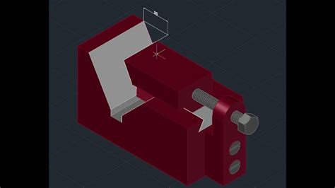 Clamp2 Autocad 3d Drawing Arabic Youtube