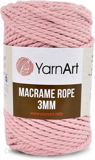 Sznurek YarnArt Macrame Rope 3 mm 762 jasny róż Ceny i opinie Ceneo pl