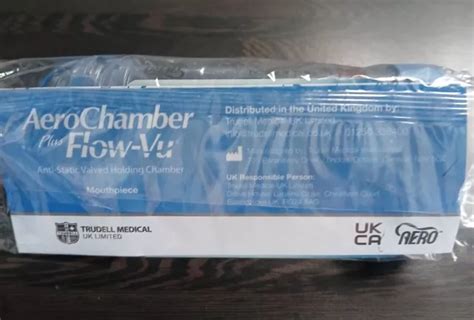 AEROCHAMBER PLUS FLOW VU Adult Size Spacer Device Blue 1 Device 10