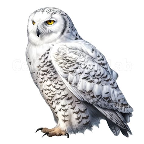 Snowy Owl Bundle - Set of 8 High-resolution Snowy Owl Printable Clipart