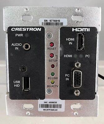 Crestron Dm Tx C G B T Black Wall Plate Digitalmedia Transmitter