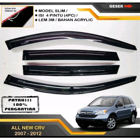 Jual Talang Air Pintu Mobil Alnew Crv Gen Model Slim Cembung