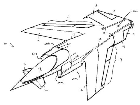 Patente US7735774 - VTOL aircraft with forward-swept fixed wing - Google Patentes Pattern Sketch ...