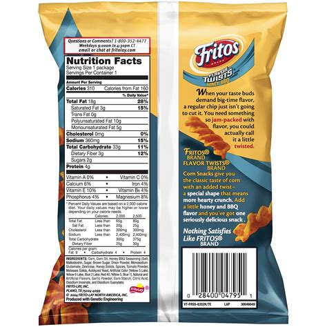 Bbq Fritos Nutrition Facts | Besto Blog