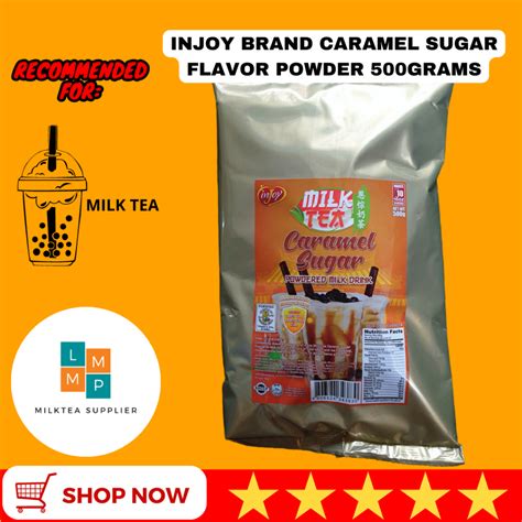 Injoy Caramel Sugar Milk Tea Flavor Powder G Instant Powdered Milk