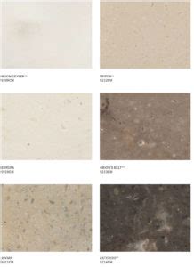 Wilsonart Solid Surface Color Chart