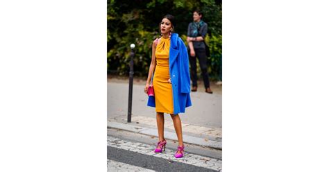 Orange Blue And Fuchsia Unusual Color Combination Outfit Ideas Popsugar Fashion Photo 12