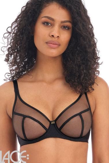 Freya Lingerie Snapshot Plunge Bra F I Cup Noir Lace Lingerie