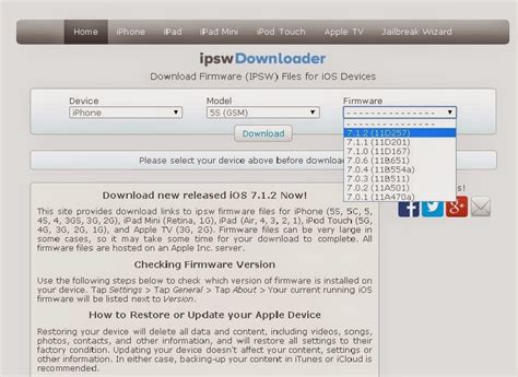 Download IPSW untuk Restore iOS ~ Zero Apple's