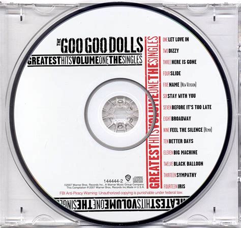 The Goo Goo Dolls Greatest Hits Volume One The Singles 2007 Avaxhome