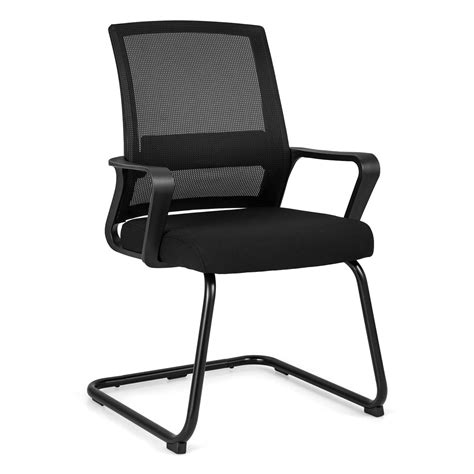 Giantex Office Guest Chair Conference Reception Chair Wlumbar Suppor