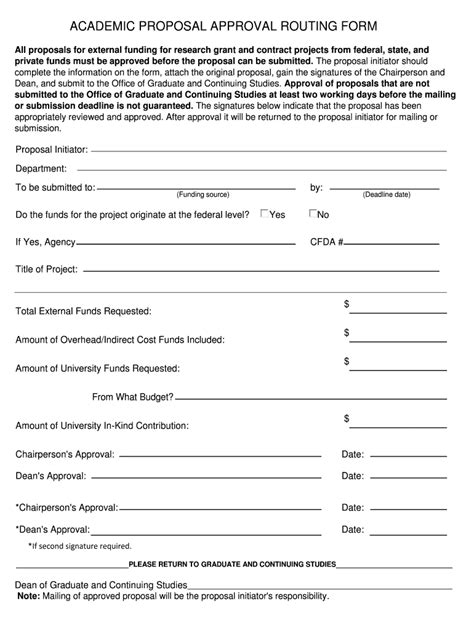 Proposal Approval Routing Form Academic Pittsburg State University