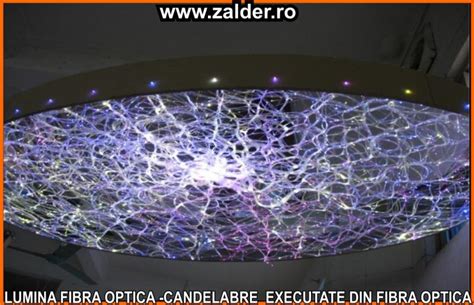 TAVAN CER INSTELAT CANDELABRE DIN FIBRA OPTICA