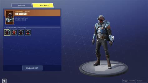 Blockbuster Skin The Visitor In Fortnite Is Customizable Fortnite