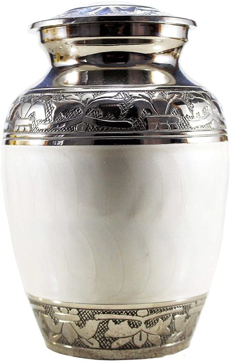 Buy Hind Handicrafts Silver Engraved Cremation Urn For Human Ashes