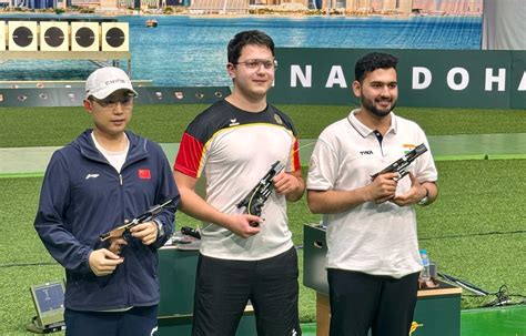 ISSF World Cup Final Indias First Ever Bronze Medal In The 25m Rapid